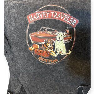 Harvey Traveler “Dogs & Boats” Graphic T‑Shirt – Black – NWT – Multiple Sizes